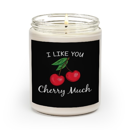 I Like You Cherry Much Scented Candles