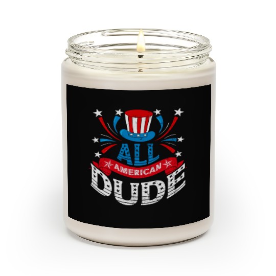 All American Dude American Pride US Patriot Scented Candles