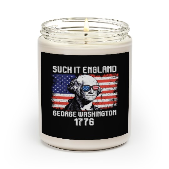 Suck it England George Washington 1776 USA Scented Candles