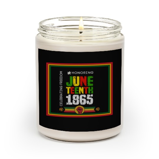 Honoring JUNETEENTH 1865 Design Scented Candles