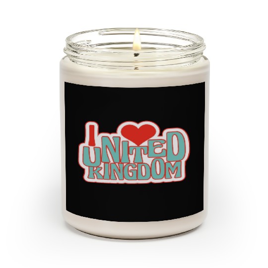 United kingdom hearts Scented Candles