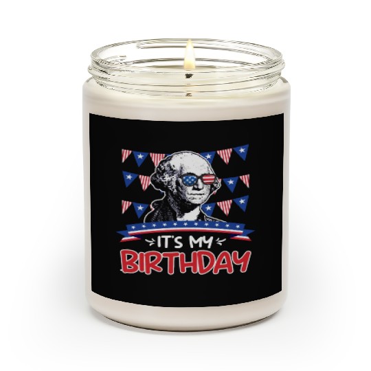 Its my Birthday Independence Day George Washington Scented Candles
