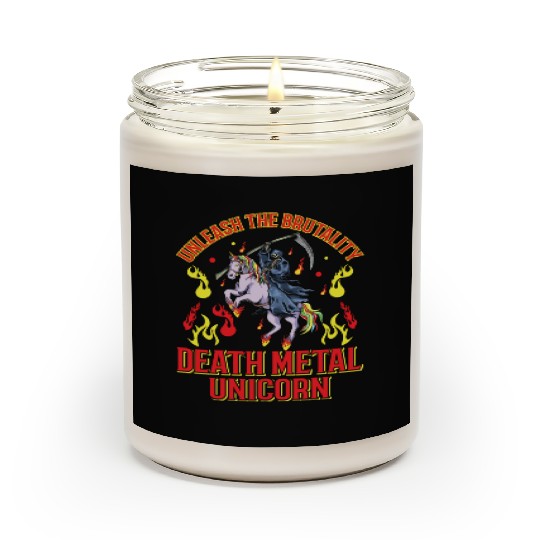 Goth Rock Satan Unicorn Festivals Death Metal Scented Candles