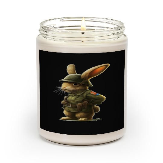 Courageous Bunny Soldier Scented Candles
