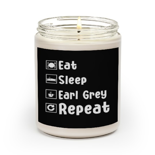 Funny Earl Grey Lover Outfit Scented Candles