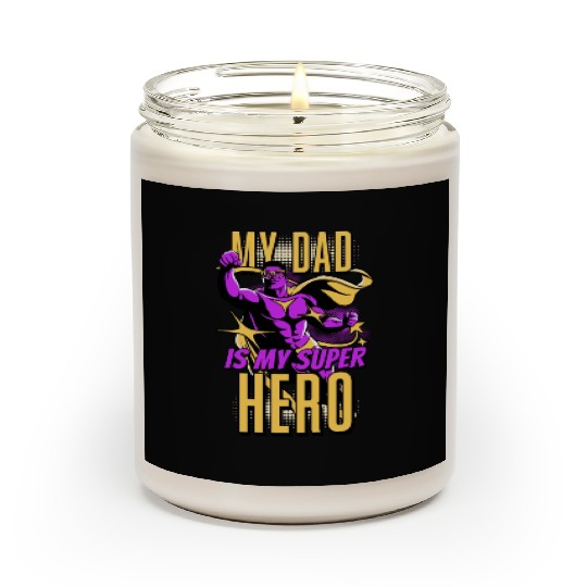My Dad Is My Super Hero Scented Candles