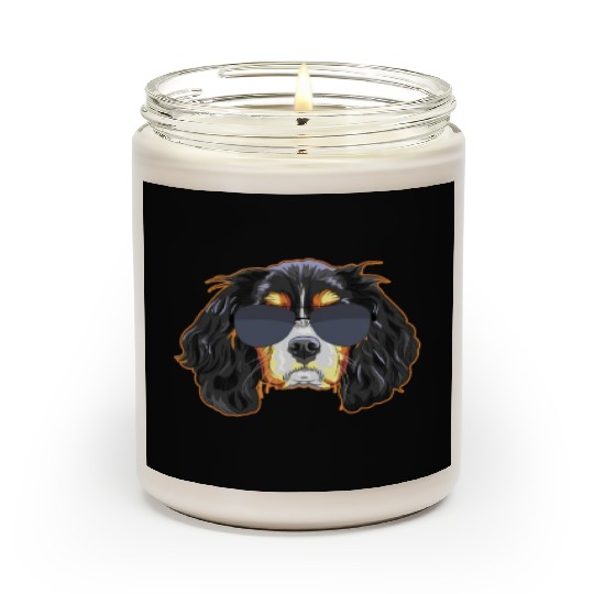 Cavalier King Charles Spaniel Wearing Sunglasses Scented Candles