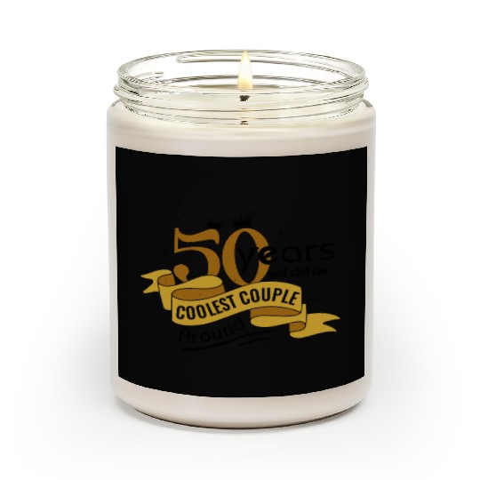 50th Wedding Anniversary Husband Wife Marriage Scented Candles