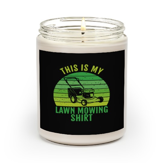 This Is My Lawn Mowing Scented Candles