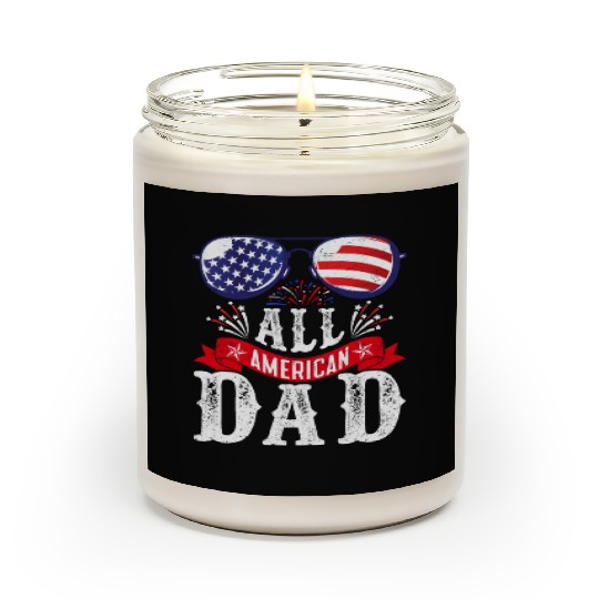 All American Dad America Pride US Patriot Scented Candles