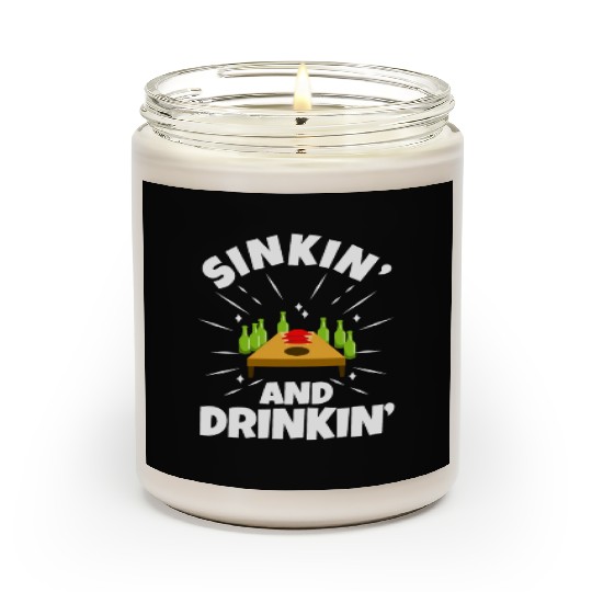 Cornhole - Sinkin and drinkin Scented Candles