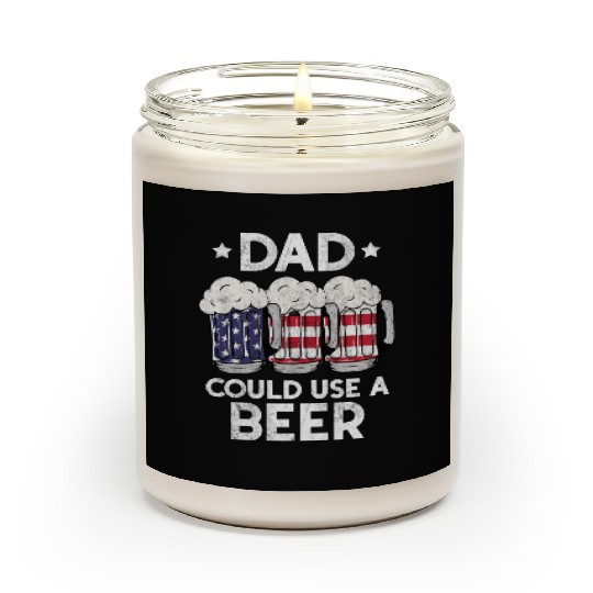 Dad Could Use A Beer Us Flag Scented Candles