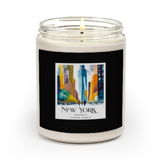 People walking to One World Trade Centre New York Scented Candles