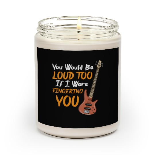 DESIGNBass Guitar Player Musician Gift Idea Scented Candles