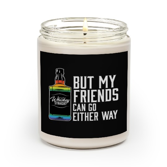 Proud Ally LGBT I Like My Bourbon Straight LGBTQ Scented Candles