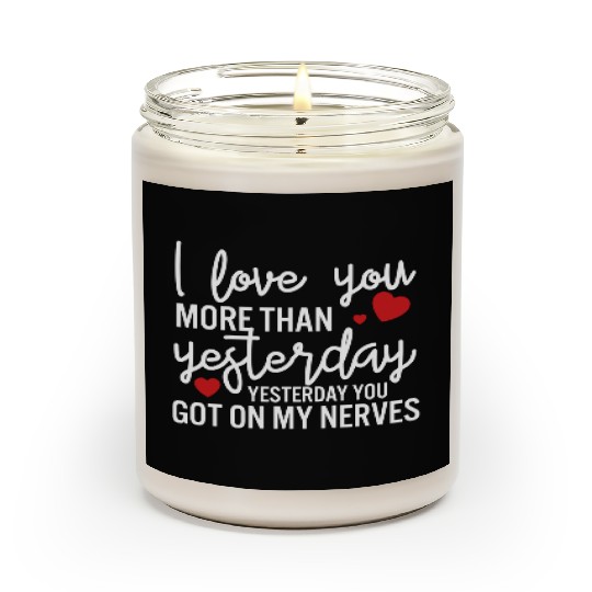 Funny Valentines Day Jokes yellow Scented Candles