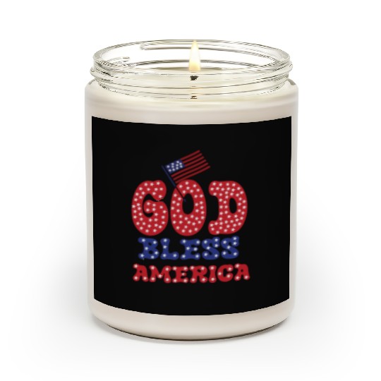 PATRIOTIC DAY GOD BLESS AMERICA Scented Candles