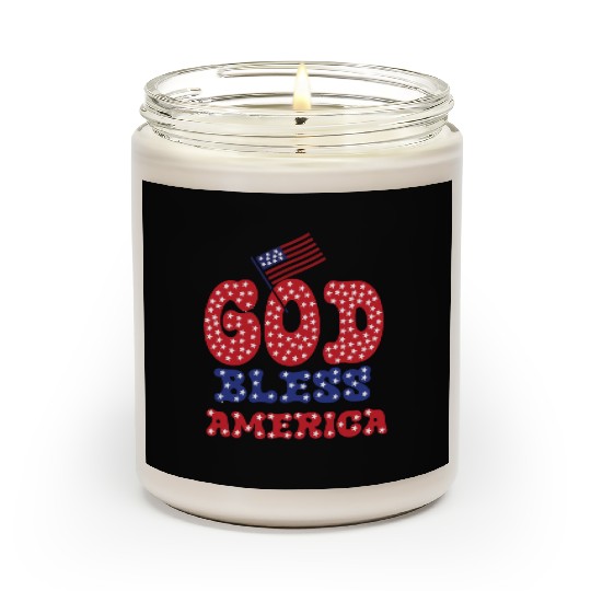 PATRIOTIC DAY GOD BLESS AMERICA Scented Candles
