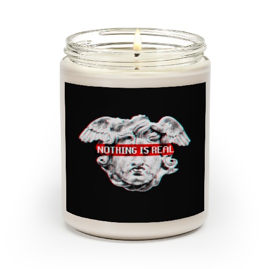 Vaporwave Nothing Is Real Glitch 80s 90s Scented Candles