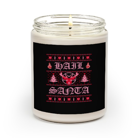 Hail Santa Ugly Pentagram Pastel Goth Scented Candles