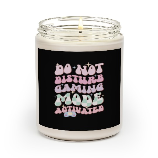 Do Not Disturb Gaming Mode Activated Scented Candles