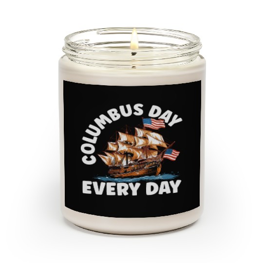 Christopher Columbus Italian American Columbus Day Scented Candles