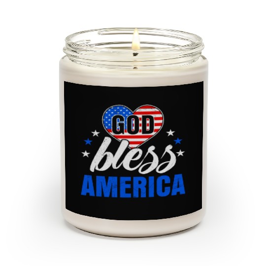 God Bless America Independence Day Party USA Scented Candles