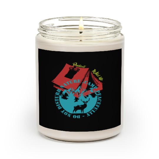 Camp Peacefully Do Not Disturb Nature Scented Candles