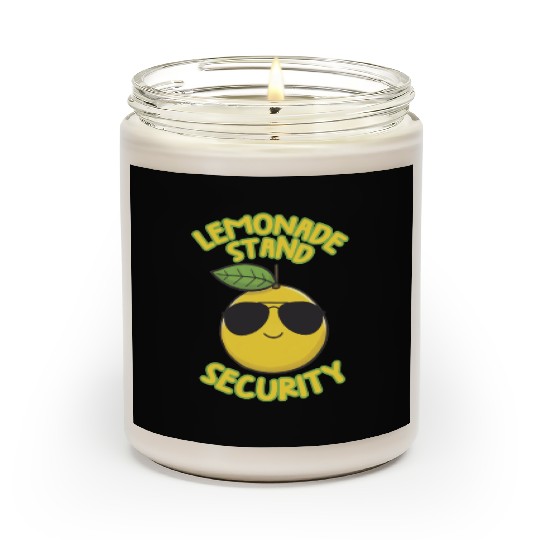 Lemonade Stand Security Cute Lemon Summer Scented Candles