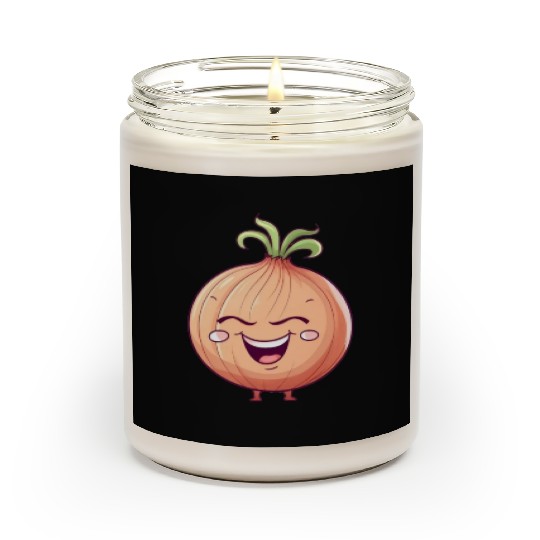 Onion Vegetable Vegan Farmer Funny Cute Love Scented Candles