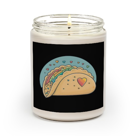 Taco-Lover I Love Tacos Heart Spicy Foodie Scented Candles