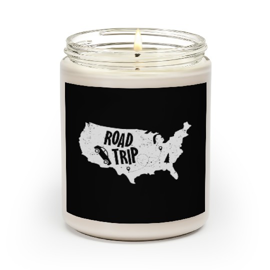 Road Trip US Map | Vacation Travel Scented Candles