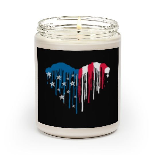 "USA: Land of the Free, Home of the Brave" Scented Candles