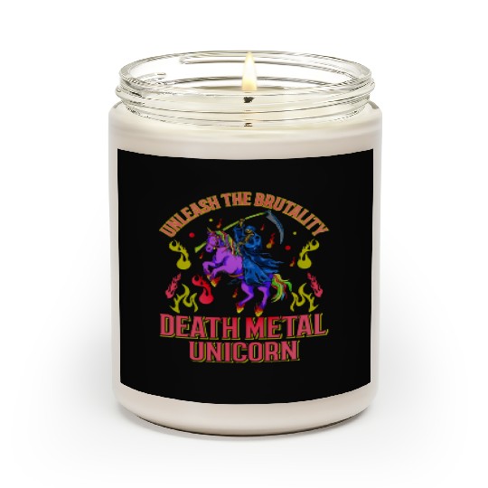 Goth Rock Satan Girl Woman Festivals Death Metal Scented Candles