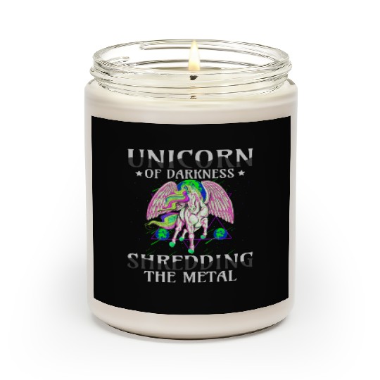 Goth Rock Satan Girl Woman Festivals Death Metal Scented Candles