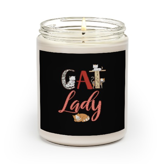 Cats Cat Lady Cat Lover Scented Candles