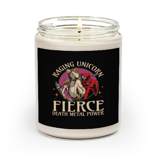 Goth Rock Satan Girl Woman Festivals Death Metal Scented Candles