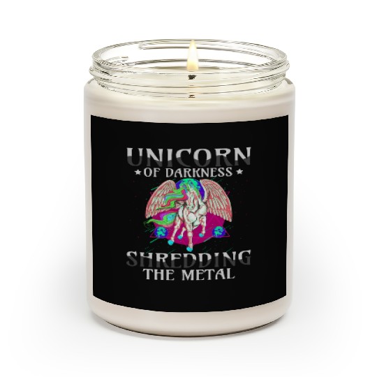 Goth Rock Satan Girl Woman Festivals Death Metal Scented Candles