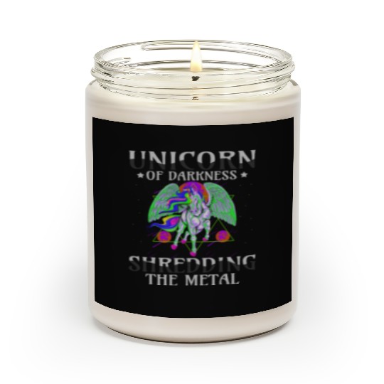 Goth Rock Satan Girl Woman Festivals Death Metal Scented Candles