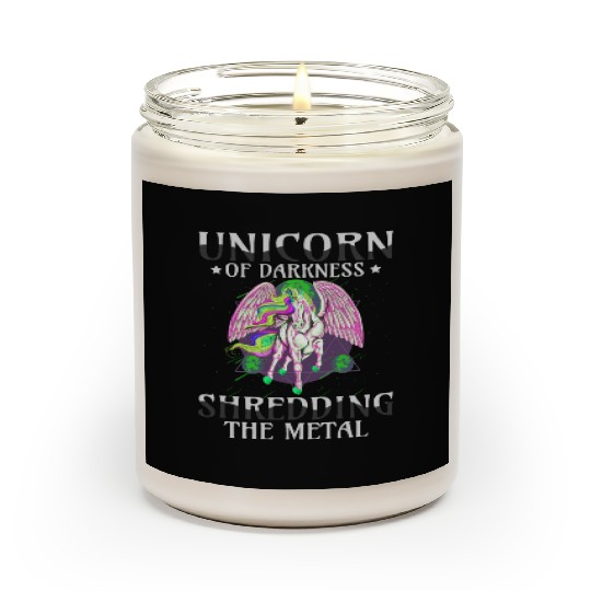 Goth Rock Satan Girl Woman Festivals Death Metal Scented Candles