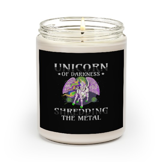 Goth Rock Satan Girl Woman Festivals Death Metal Scented Candles