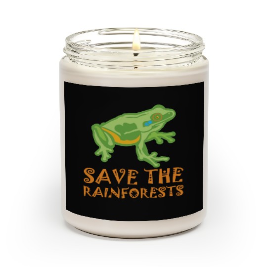 Save The Rainforests Tree Frog Scented Candles