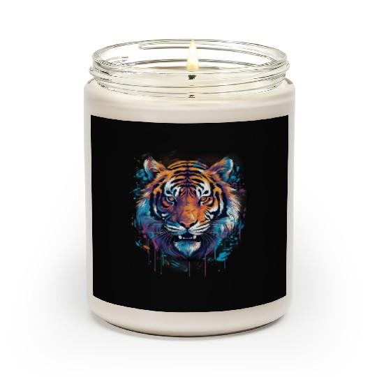 Tiger Design for a Tiger lovers Scented Candles