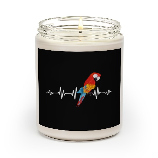 Macaw Heart Beat Parrot lover Macaws Parrots Scented Candles