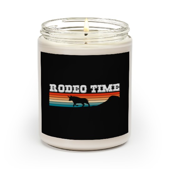 Rodeo Time Cowboy Wild West Horseman Ranch Lasso B Scented Candles