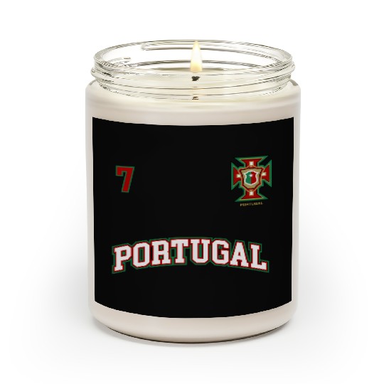 Portugal Number 7 Soccer Team Sports Portuguese Fl Scented Candles