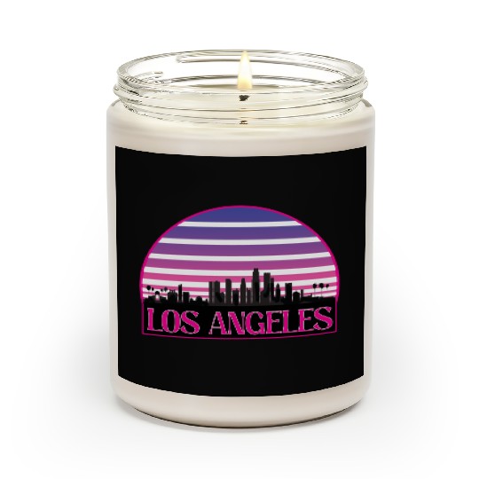 LOSANGELES CIRCLE striped Scented Candles