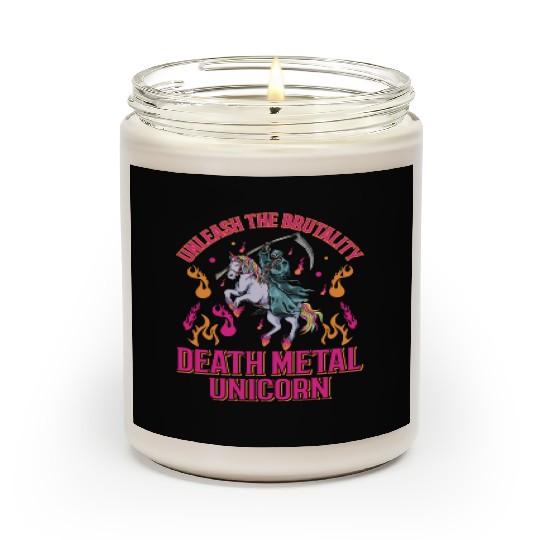Goth Rock Satan Girl Woman Festivals Death Metal Scented Candles