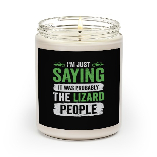Lizard Reptilian Agenda Conspiracy Theory Scented Candles