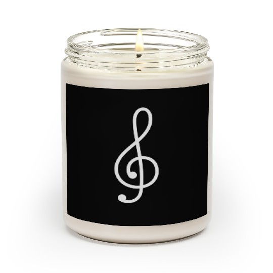Musician Treble Clef Music Scented Candles